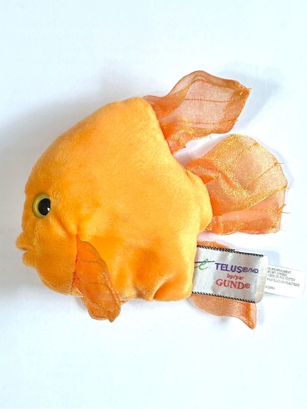 4/$20 Telus Orange Plush Goldfish by Gund Promotional Toy Promo